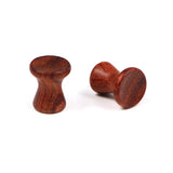 2Pcs Natural Wood Ear Gauges Plugs And Tunnels