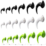 2Pcs Spiral Skull Ear Tunnel Plugs Acrylic Ear Gauges Punk Body Jewelry