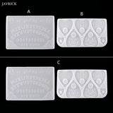 2Pcs Ouija-Board Planchette Resin Molds Epoxy Silicone Molds