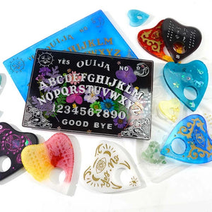 2Pcs Ouija-Board Planchette Resin Molds Epoxy Silicone Molds