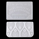 2Pcs Ouija-Board Planchette Resin Molds Silicone Gothic Ouija-Board Game