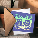2Pcs Owl Metal Cutting Dies for Scrapbooking and Crafts