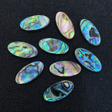 2Pcs Abalone Shell Cabochons Round Beads 15x30mm