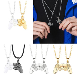 Personality Retro Game Console Handle Necklace Couples Pendant
