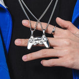 Personality Retro Game Console Handle Necklace Couples Pendant