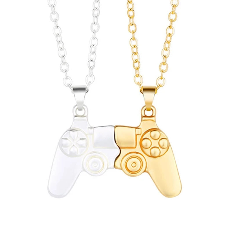 Personality Retro Game Console Handle Necklace Couples Pendant