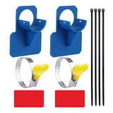 Pool Hose Holders + Clamps for Pipes Sagging Prevention