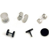 2Pcs Punk Unisex Stud Earring Barbell Piercing Earring For Men Women Gothic