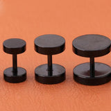 2Pcs Punk Unisex Stud Earring Barbell Piercing Earring For Men Women Gothic