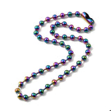 2Pcs Rainbow Ball Chain Necklace Clasp DIY Pendant Jewelry Findings