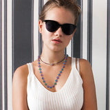 2Pcs Rainbow Ball Chain Necklace Clasp DIY Pendant Jewelry Findings