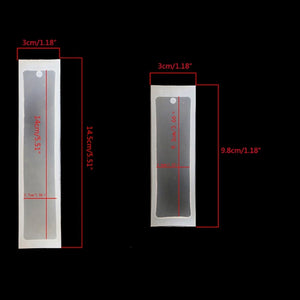 2Pcs Silicone Bookmark Molds Epoxy Resin Jewelry Kit