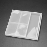 2Pcs Resin Mold For Photo Frame,Rectangle & Heart Shape Silicone Epoxy Molds