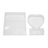 2Pcs Resin Mold For Photo Frame,Rectangle & Heart Shape Silicone Epoxy Molds
