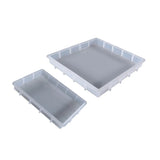 2Pcs Square & Rectangle Resin Molds for Jewelry, Soap, Flower & Insect Specimen