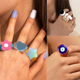 2Pcs Rings Silicone Mold Epoxy Resin DIY Jewelry Craft Making Tools