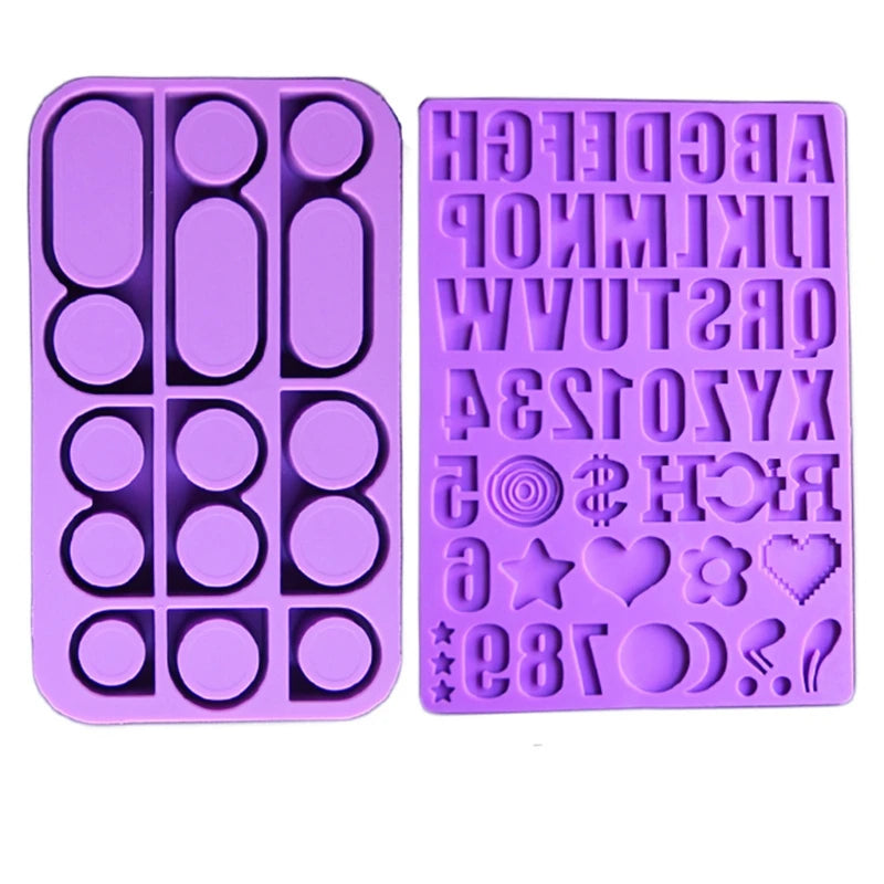 2Pcs Rings Silicone Mold Epoxy Resin DIY Jewelry Craft Making Tools