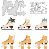 2Pcs Roller Skates Metal Cutting Dies for Scrapbook Cards Making