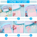 2Pcs Roller Skates Metal Cutting Dies for Scrapbook Cards Making