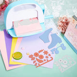 2Pcs Roller Skates Metal Cutting Dies for Scrapbook Cards Making