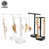 2Pcs/Set Clear Plastic Earring Jewelry Display Rack Acrylic Stud Organizer