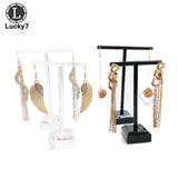 2Pcs/Set Clear Plastic Earring Jewelry Display Rack Acrylic Stud Organizer