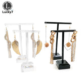 2Pcs/Set Clear Plastic Earring Jewelry Display Rack Acrylic Stud Organizer