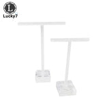 2Pcs/Set Clear Plastic Earring Jewelry Display Rack Acrylic Stud Organizer