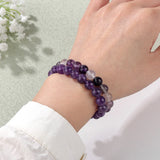 2Pcs/Set Natural Stone Bracelet Agates Beads Bangle Turquois Crystal Men Jewelry