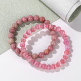2Pcs/Set Natural Stone Bracelet Agates Beads Bangle Turquois Crystal Men Jewelry