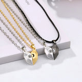 Couple Necklace Heart Magnetic Sun Moon Paired Pendant Matching Jewelry