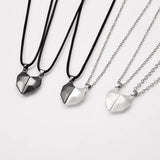 Couple Necklace Heart Magnetic Sun Moon Paired Pendant Matching Jewelry