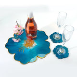 2Pcs/Set DIY Flower Coaster Pad Silicone Mould Crafts Decorations