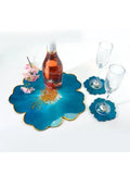 2Pcs/Set DIY Flower Coaster Pad Silicone Mould Crafts Decorations