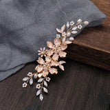 2Pcs/Set Leaf Pearl Hair Clips Women Hair Jewelry Wedding Accessories