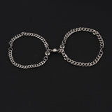 Heart Magnet Photo Bracelet Set for Couples