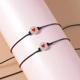 Luminous Heart I Love You Rope Bracelet Set for Couple
