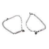 Magnetic Bracelet Stainless Steel Cuban Chain Couple Bangle Gift