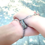 Magnetic Bracelet Stainless Steel Cuban Chain Couple Bangle Gift