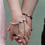 Magnetic Couple Bracelets Natural Stone Beaded Love Charm Jewelry