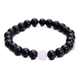 2Pcs/Set Distance Bracelet Sets Natural Stone Pink and Beaded Bangles&Bracelets