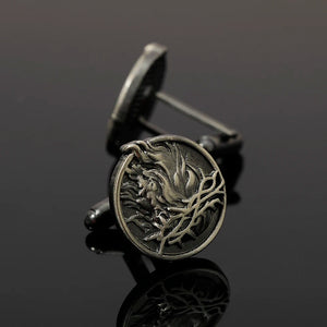 Vintage Men's Cufflinks Fire Relief Cuff Links for Tuxedo Shirt Gemelos Party