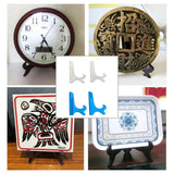 2Pcs Silicone Clock Storage Stand Mold Epoxy Resin Pictures Frame Display Stand