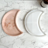 2Pcs Silicone Coaster Epoxy Resin Moulds Moon Teapot Mat Tray Mold