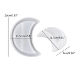 2Pcs Silicone Coaster Epoxy Resin Moulds Moon Teapot Mat Tray Mold