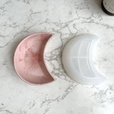 2Pcs Silicone Coaster Epoxy Resin Moulds Moon Teapot Mat Tray Mold