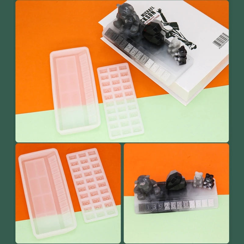 2Pcs Car Sign Parking Plate Resin Casting Mold