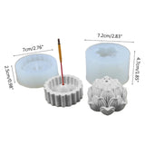 2Pcs Silicone Molds Epoxy Casting Incense Holder Resin Mold Display