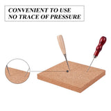 2Pcs Square Cork Insulation Sheets Natural Wooden Boards Coaster Wall Decor