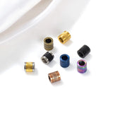 2Pcs Stainless Steel Slide Spacer Beads for DIY Bracelet Necklace